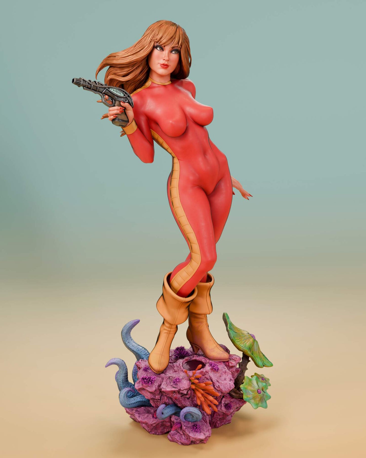 Barbarella - Unassembled and Unpainted Garage Kit - Model Designed by Abe3D/Stompa
