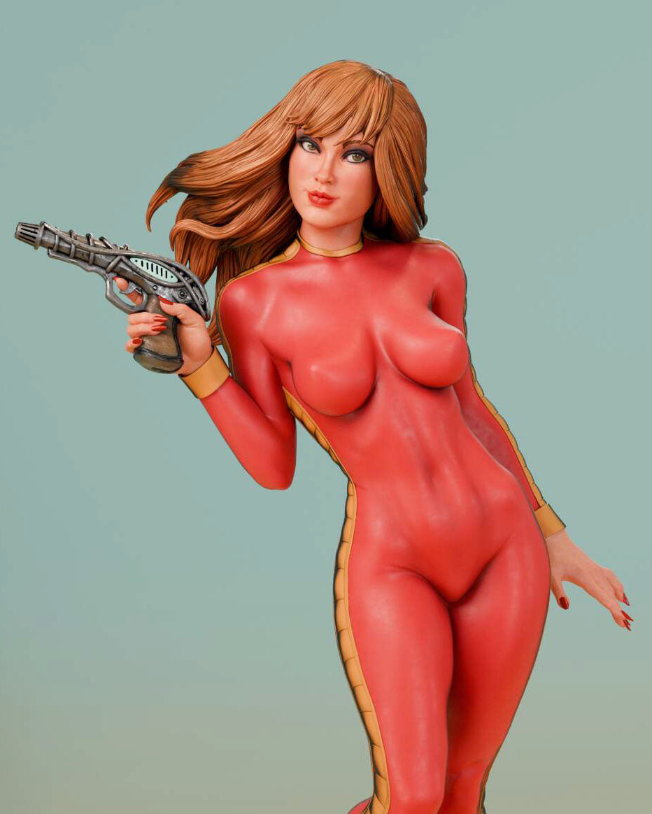 Barbarella - Unassembled and Unpainted Garage Kit - Model Designed by Abe3D/Stompa