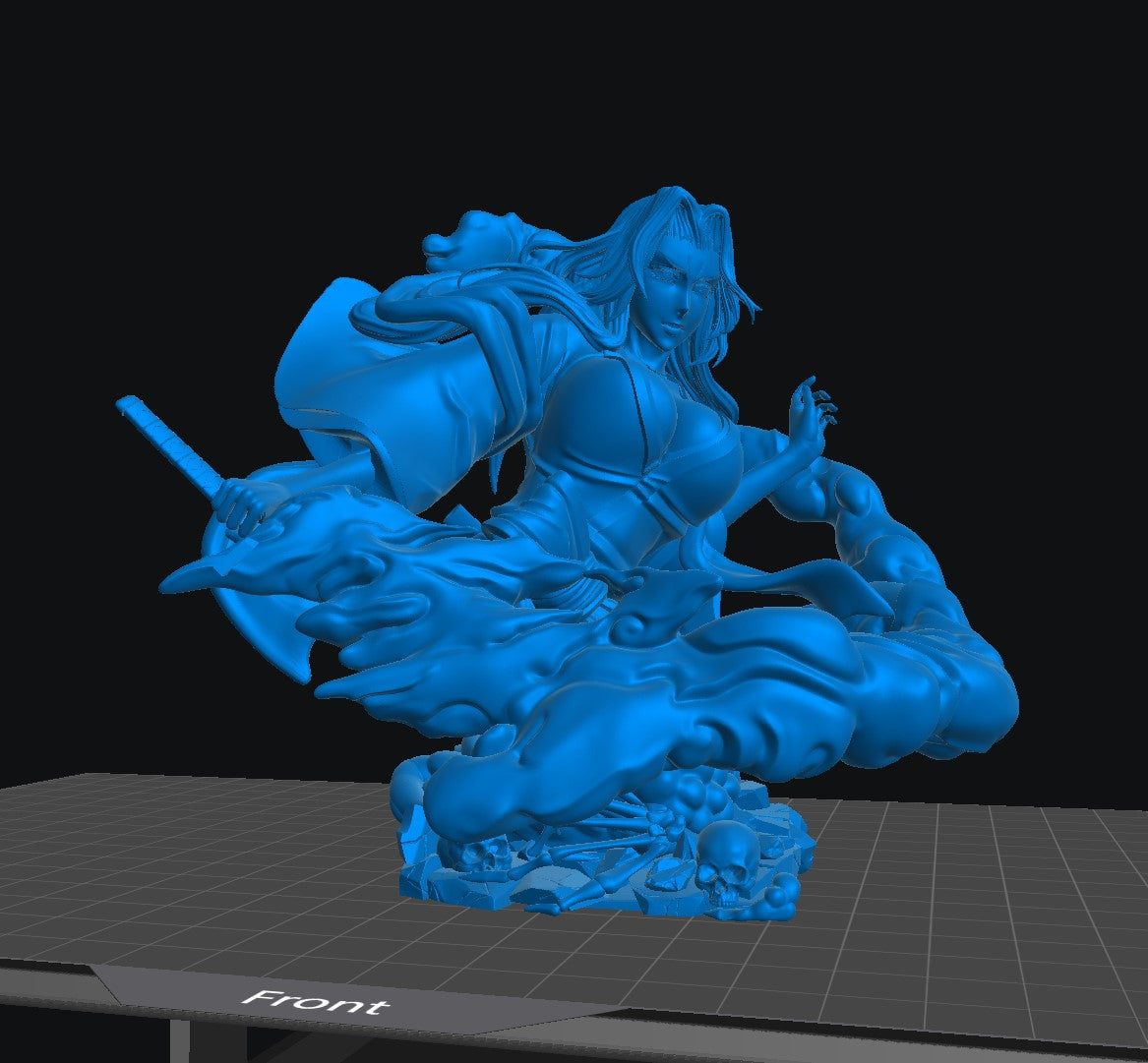 Rangiku - Unassembled and Unpainted Garage Kit - Model Designed by Sekai3D