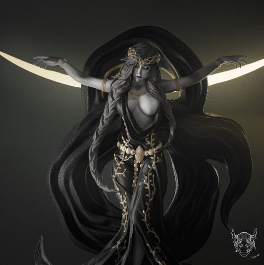 Queen Marika NSFW - Unassmelbed and Unpainted Garage Kit - Model Designed by Abe3D/Sakosigue
