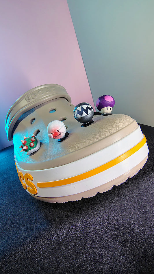 Mario Evil Shoe Charm Set - Printed and Painted