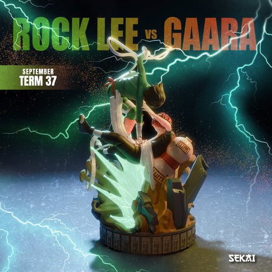 Rock Lee vs Gaara - Unassembled and Unpainted Garage Kit - Model Designed by Sekai3D