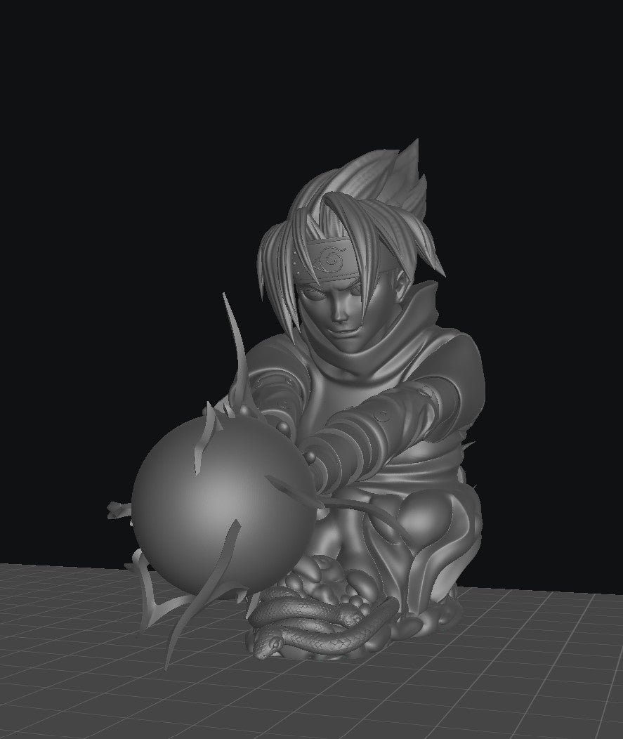 Sasuke (Chidori) - Unassembled and Unpainted Garage Kit - Model Designed by Sekai3D