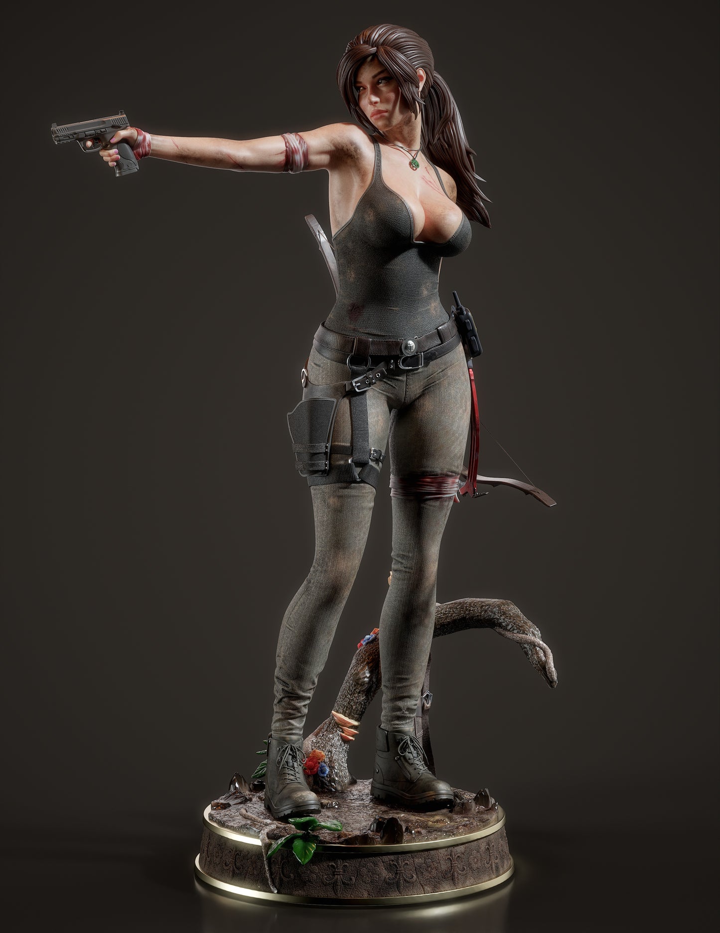 Lara Croft - Unassembled and Unpainted Garage Kit - Model Designed by Abe3D/Dellas