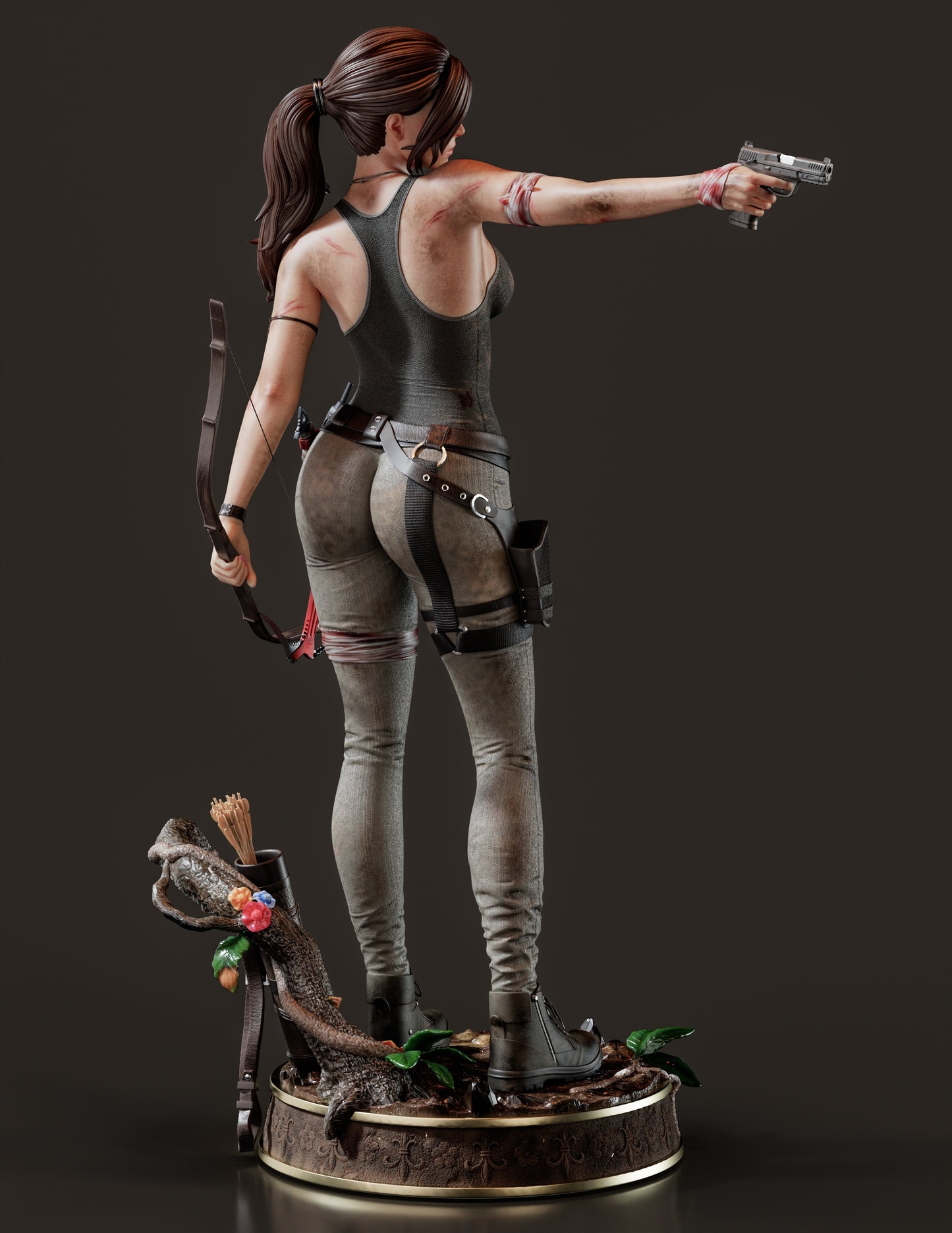 Lara Croft - Unassembled and Unpainted Garage Kit - Model Designed by Abe3D/Dellas