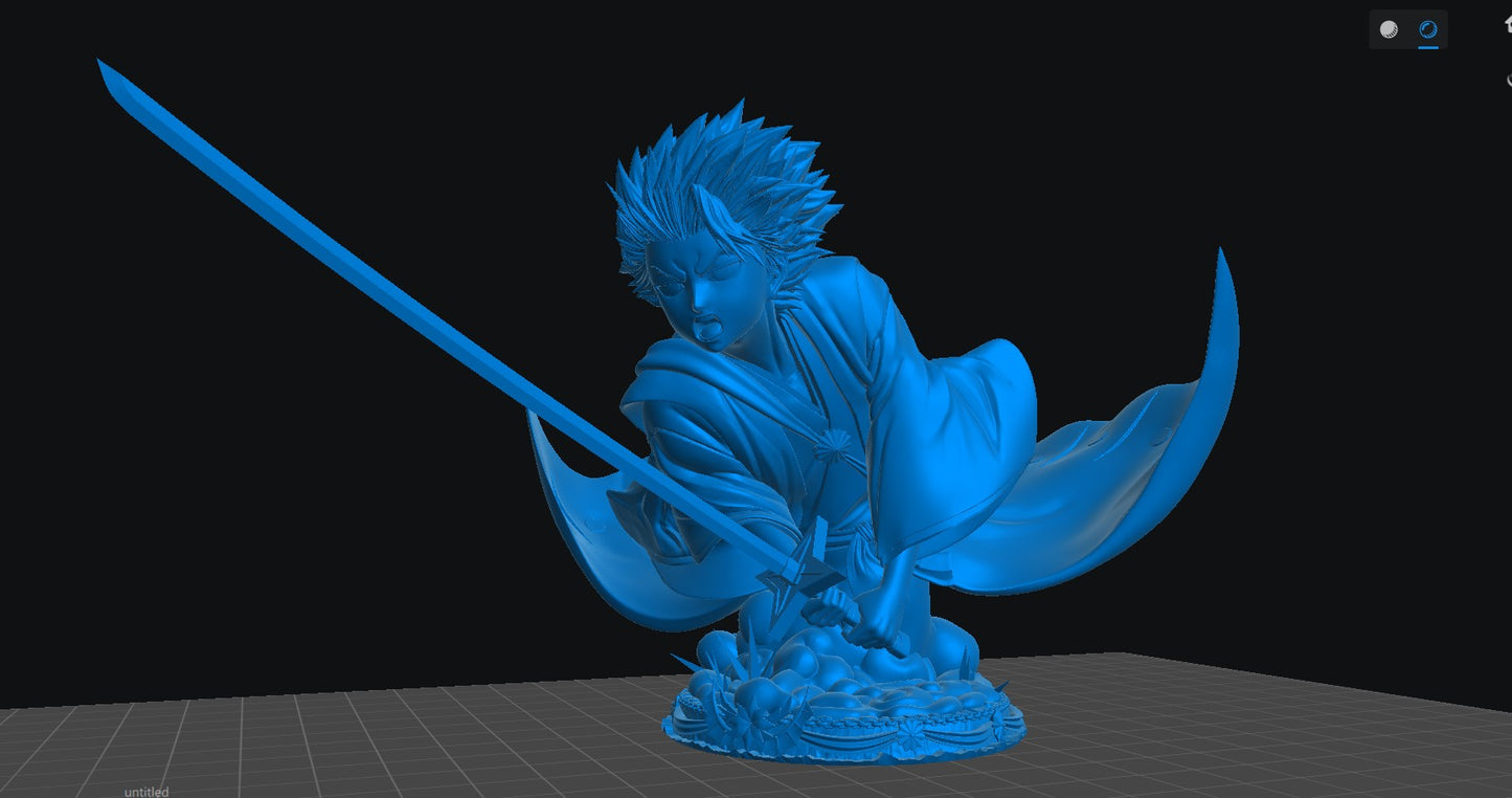 Toshiro - Unassembled and Unpainted Garage Kit - Model Designed by Sekai3D