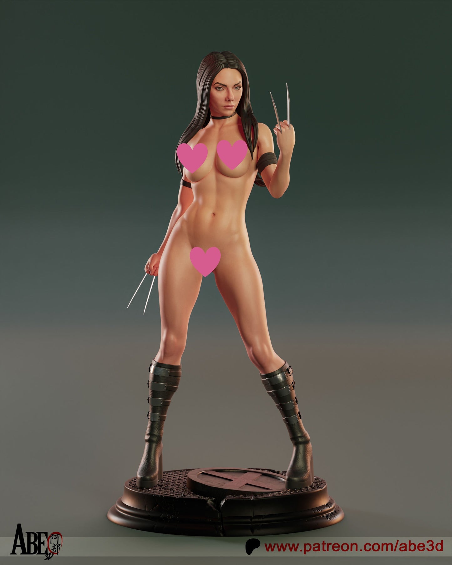 X-23 NSFW - Unassembled and Unpainted Garage Kit - Model Designed by Abe3d