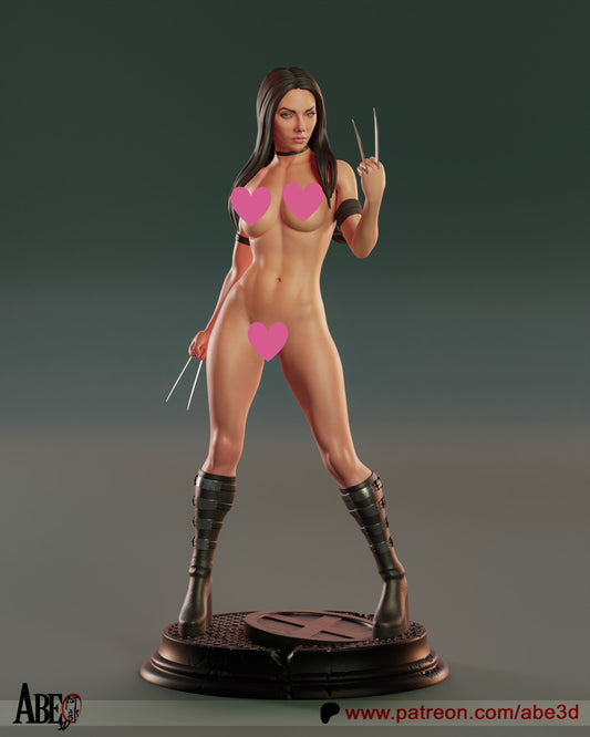 X-23 NSFW - Unassembled and Unpainted Garage Kit - Model Designed by Abe3d