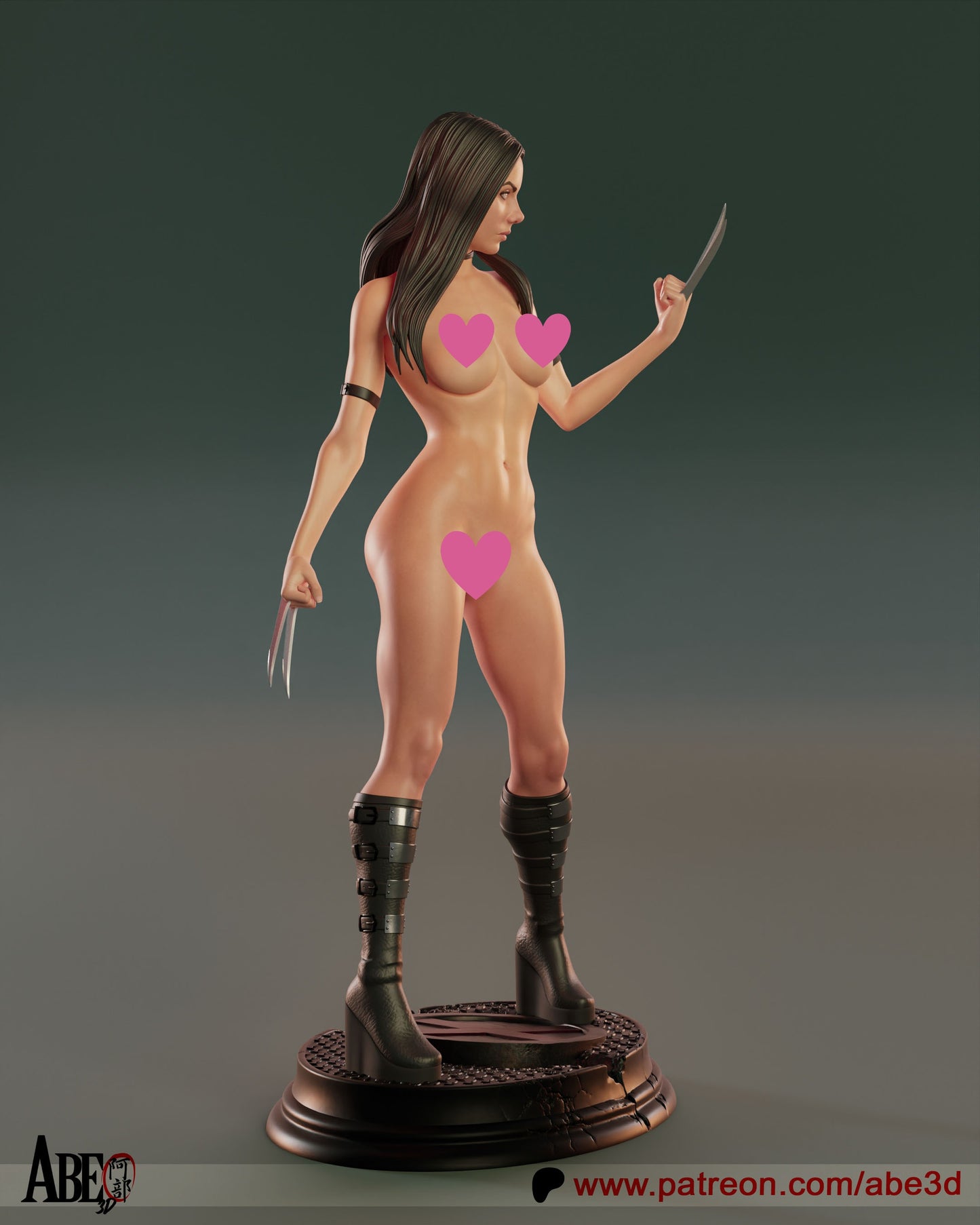 X-23 NSFW - Unassembled and Unpainted Garage Kit - Model Designed by Abe3d